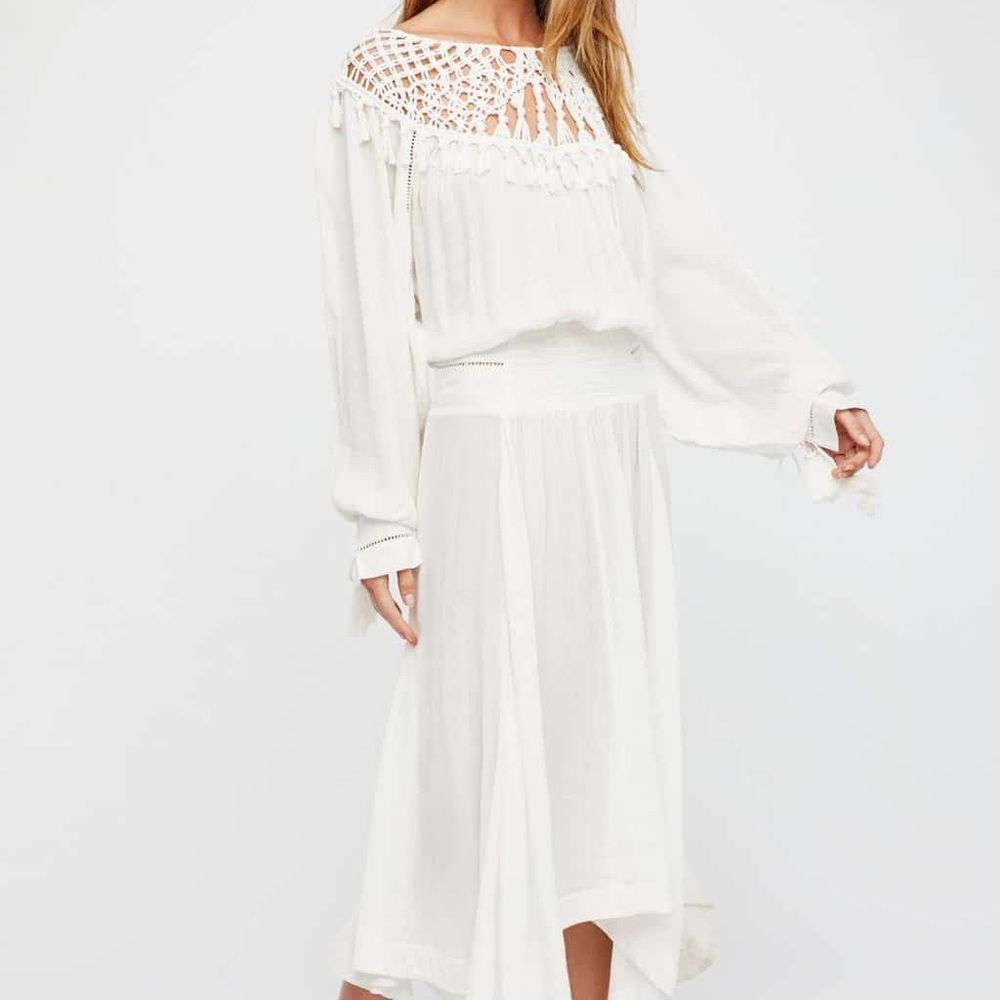 FREEPEOPLE Camille Maxi Ivory Dress